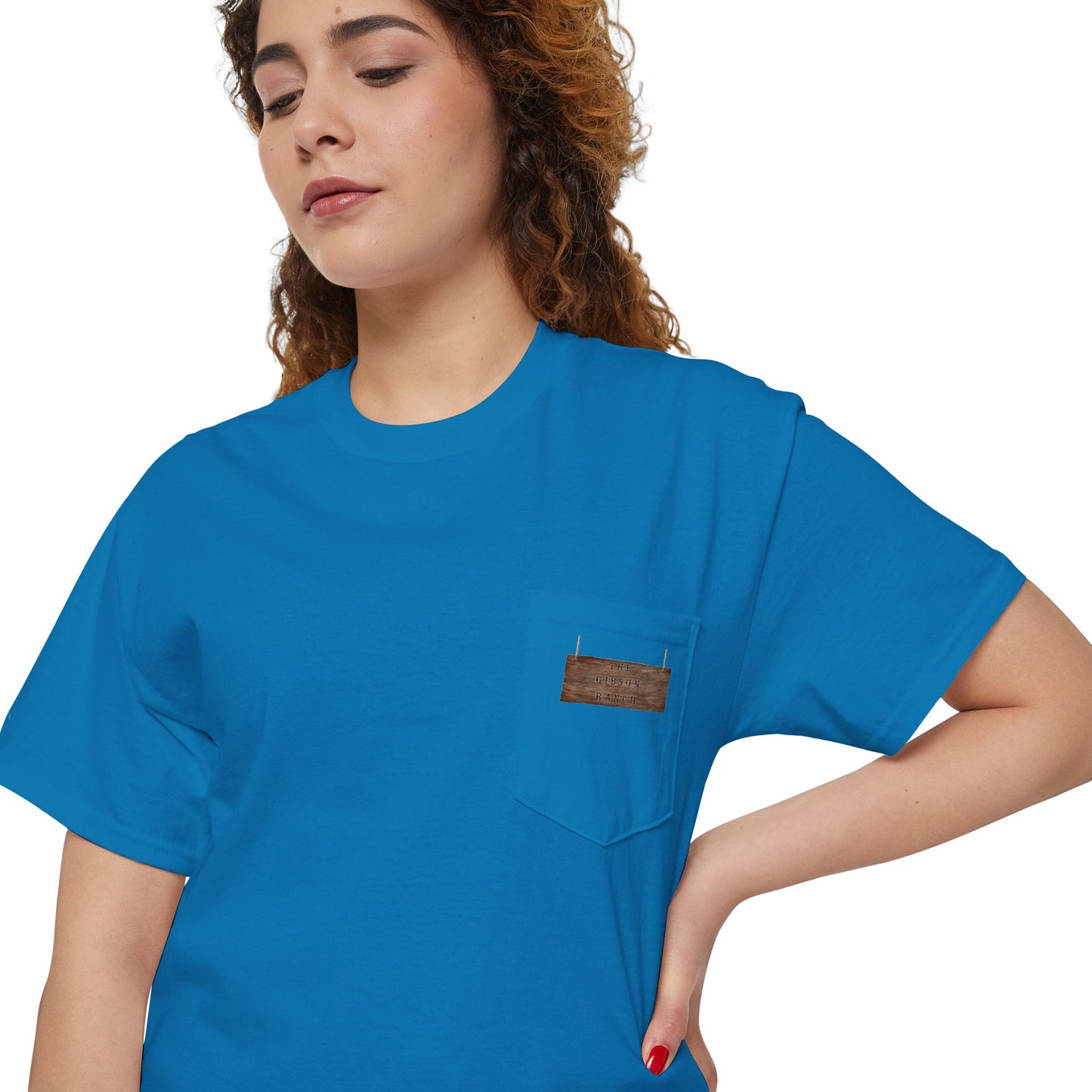 Gibson Ranch Unisex Heavy Cotton Pocket Tee