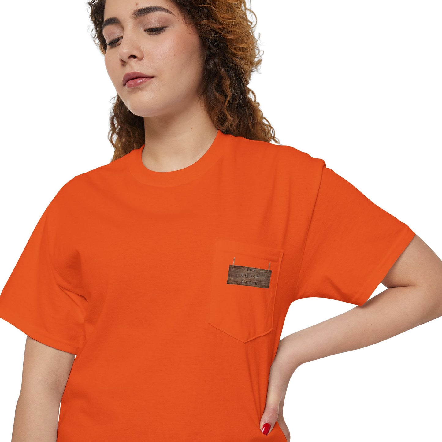 Gibson Ranch Unisex Heavy Cotton Pocket Tee