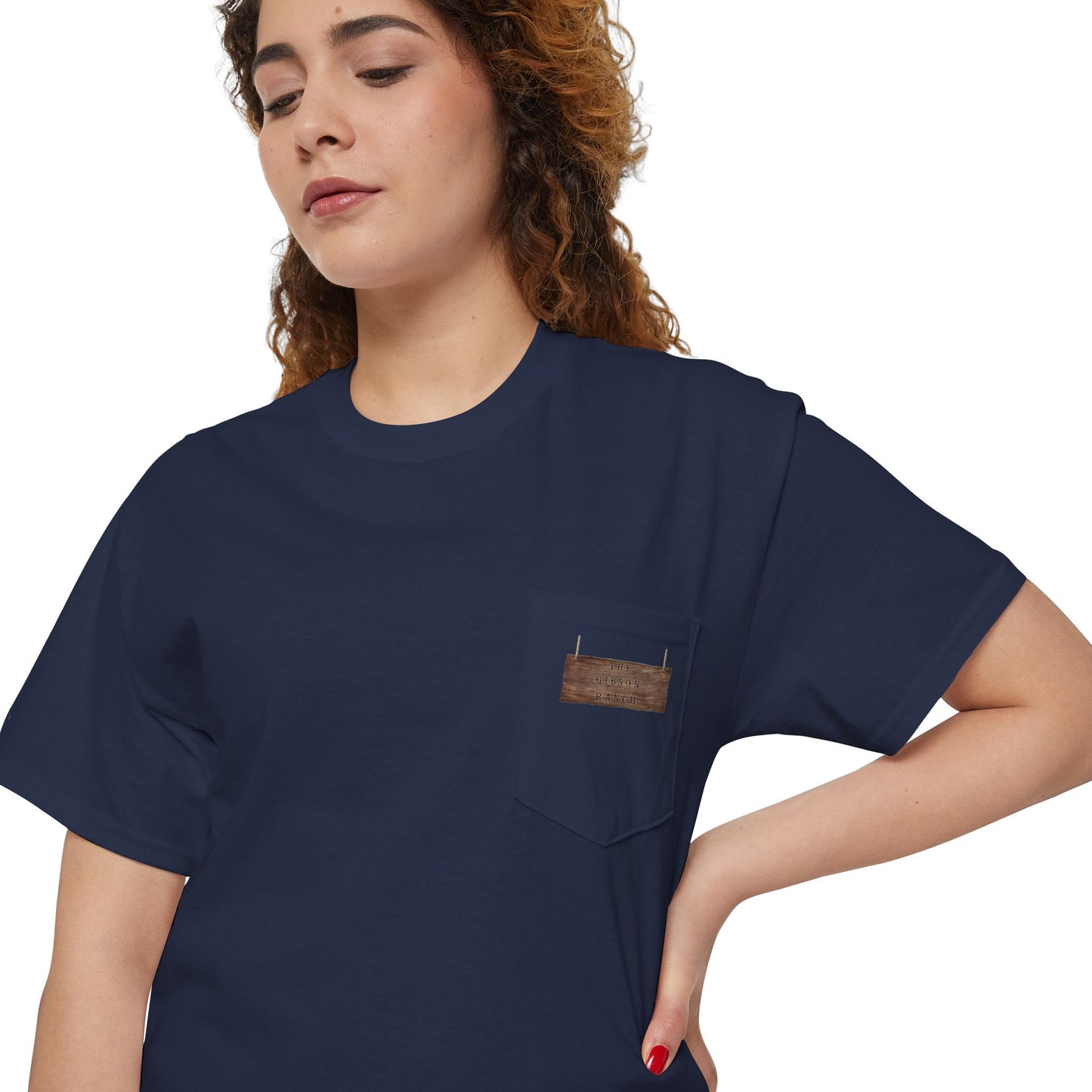Gibson Ranch Unisex Heavy Cotton Pocket Tee